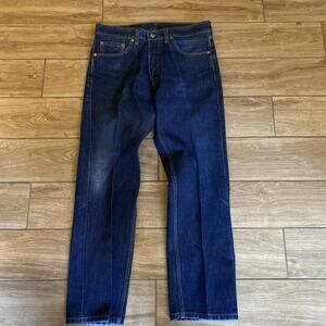 Levi's 505 Denim Jeans 33x30 Dark Wash Straight Leg
